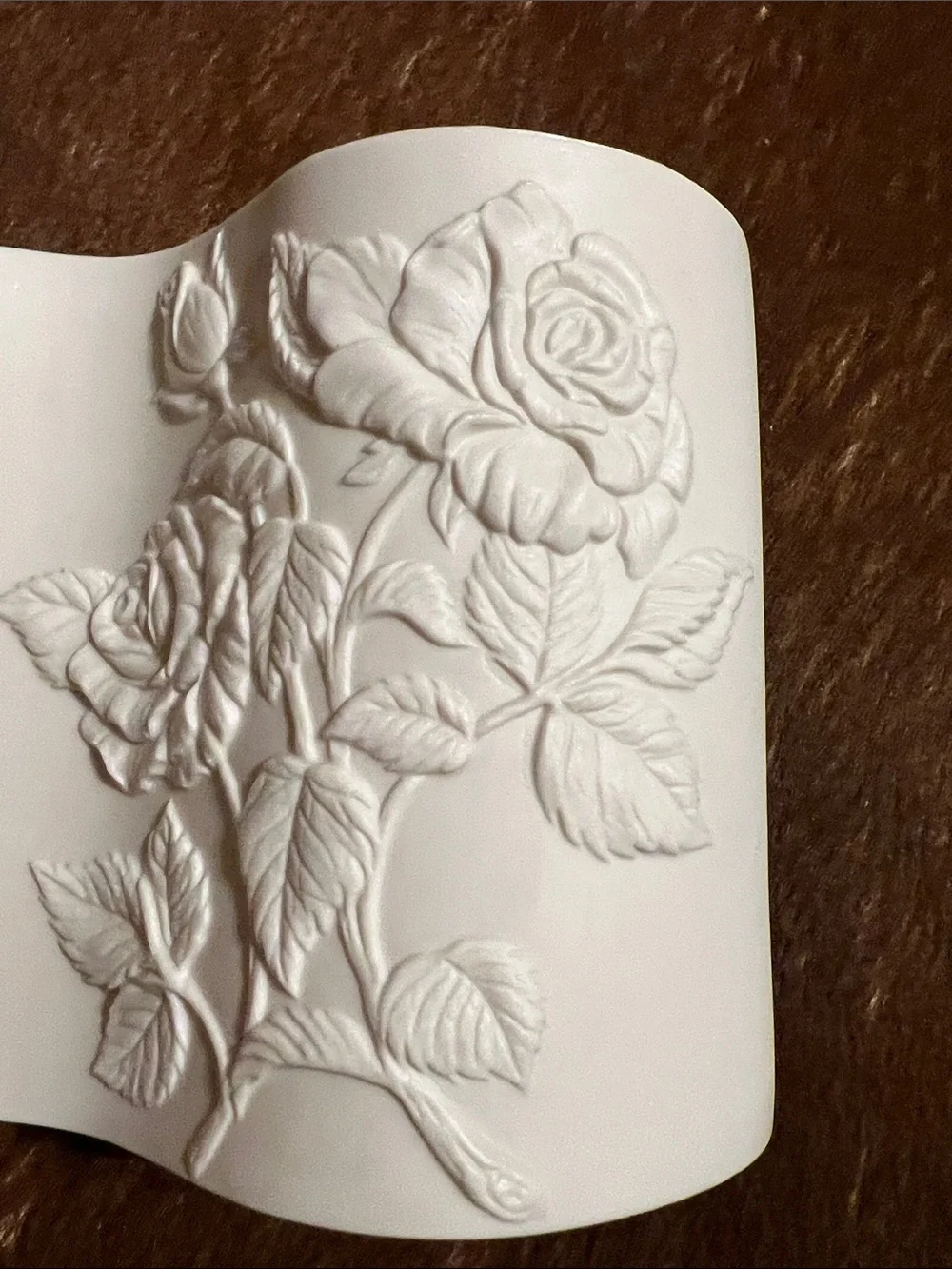 Vtg SHAFFORD ORIGINAL Japan Porcelain White Embossed Vase